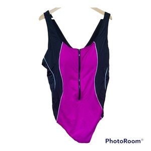 Swimsuits for All Zip Up Swimsuit Size 28 NWT